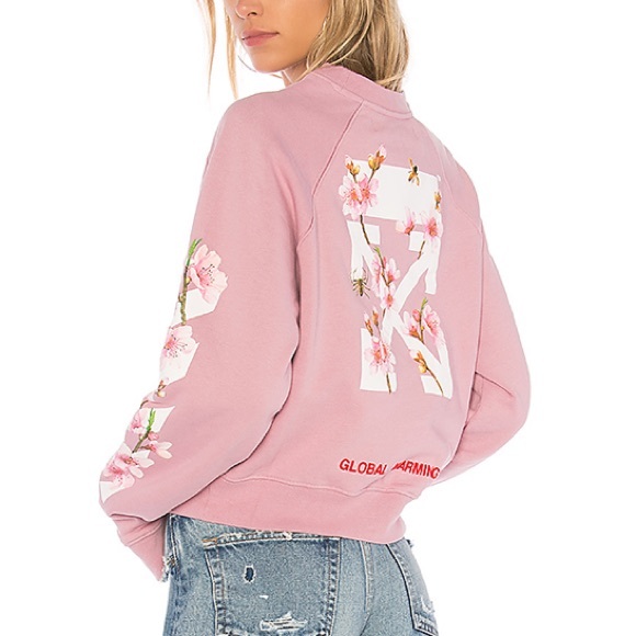 New Offwhite Cherry Blossom Sweatshirt 